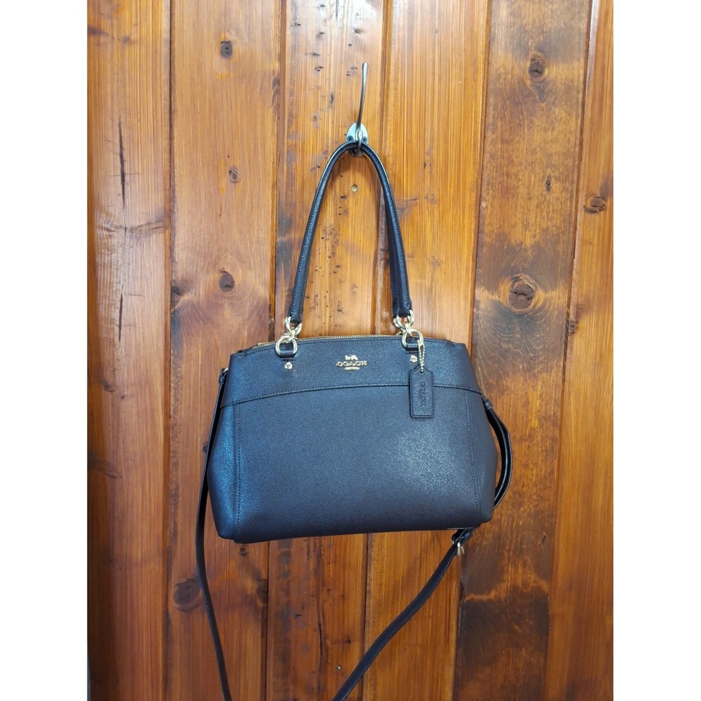 COACH Brooke Carryall Crossgrain Deep Burgundy Shoulder Bag